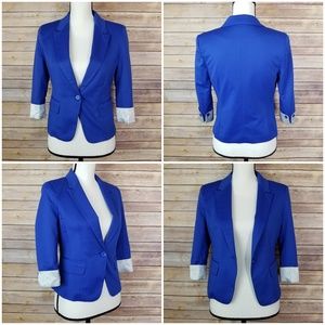 Countess Blazer Jacket Blue Size Small